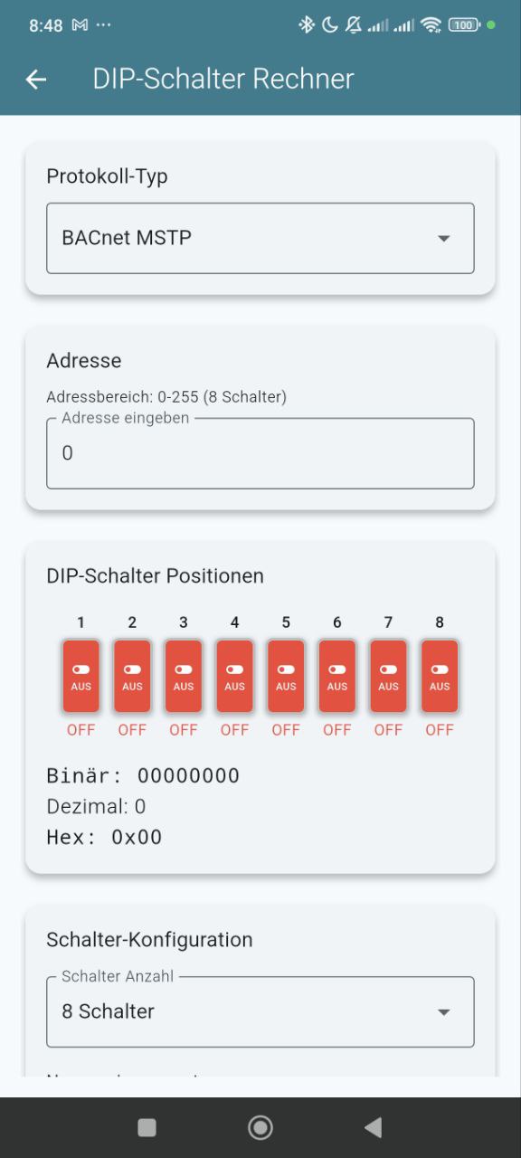 DIP Switch Calculator